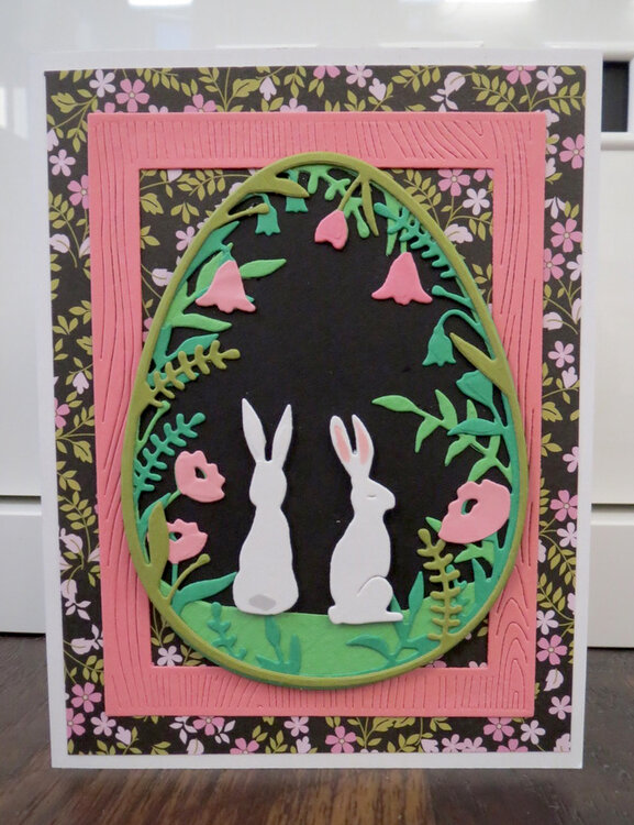 Bunnies in Egg Easter Card 3