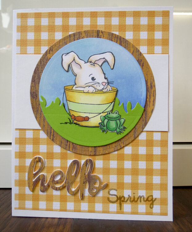 Hello Spring Bunny Card