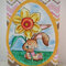 Easter Card with Yellow Egg