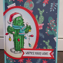 Cactus Christmas Card 1