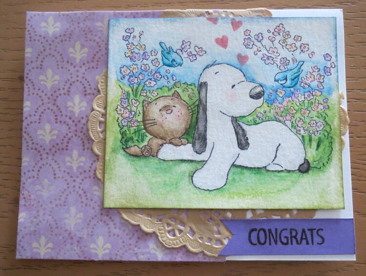 Congrats on new dog card
