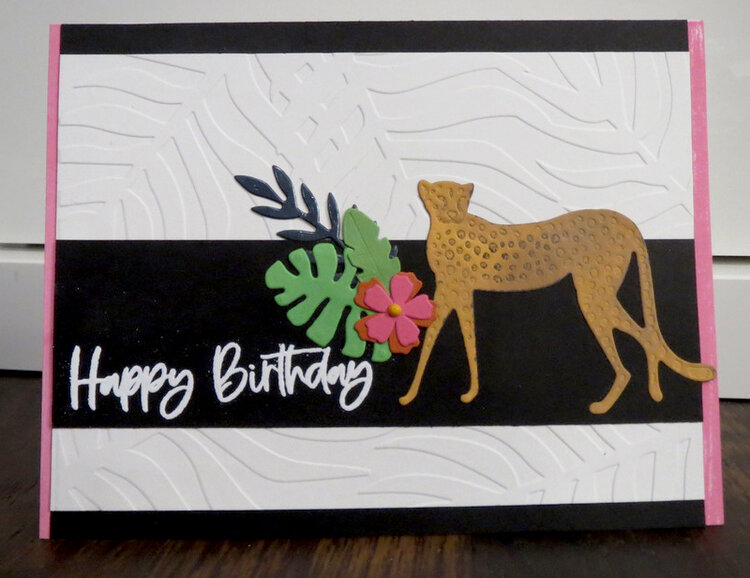 Birthday Wild Cat card 1
