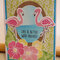 Card for friend - Flamingos