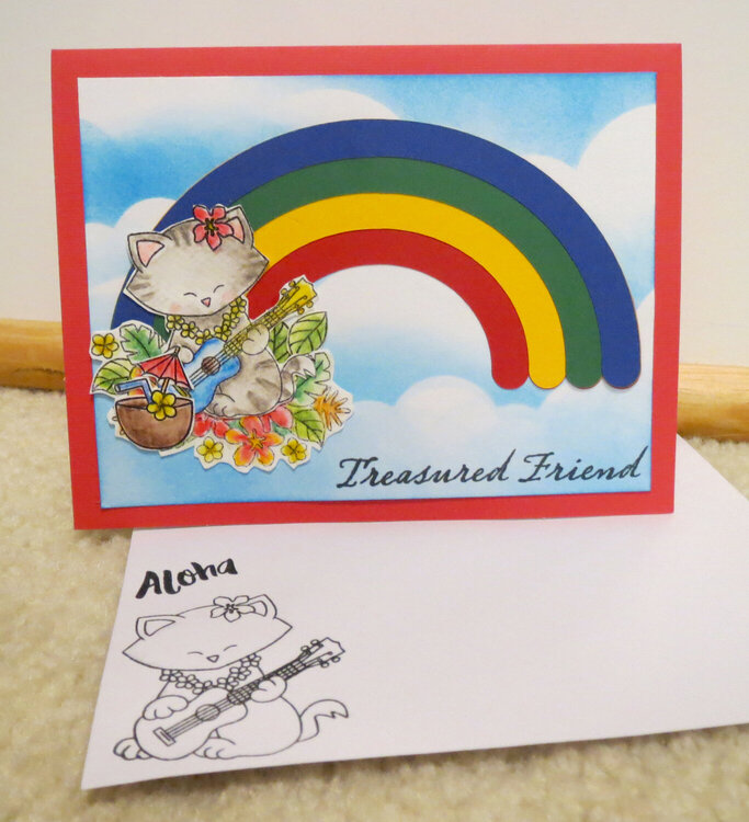 Tropical Cart Card and Envelope