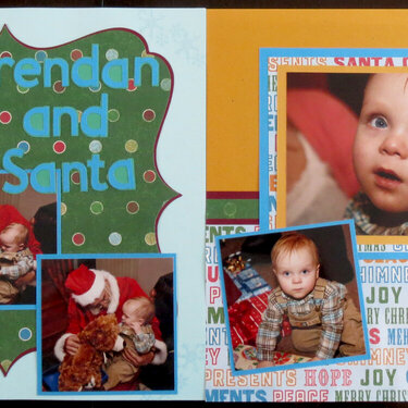 Brendan (my Great Nephew) and Santa Christmas Eve 2008