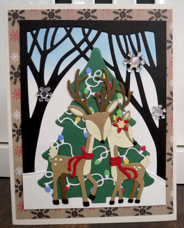 Christmas Deer card 3
