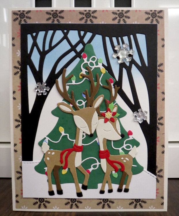 Christmas Deer card 1