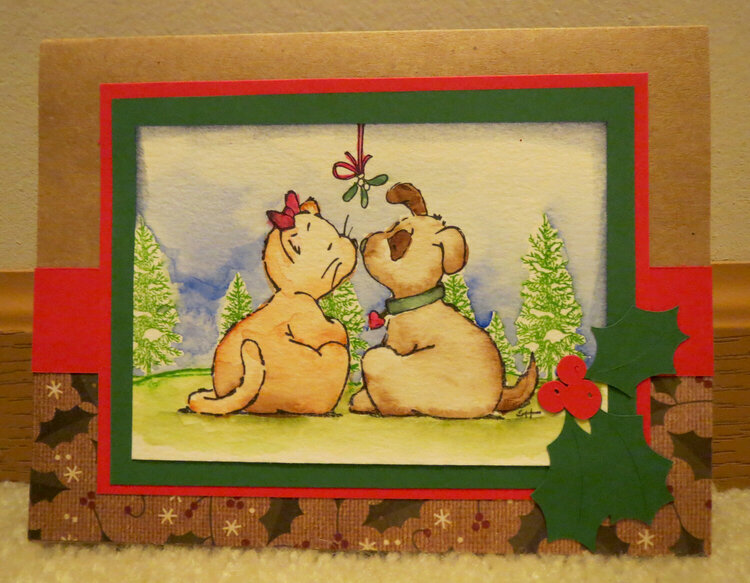 Mistletoe Christmas Card 2015 - 2