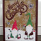 Christmas Card - Gnome - Maroon 2