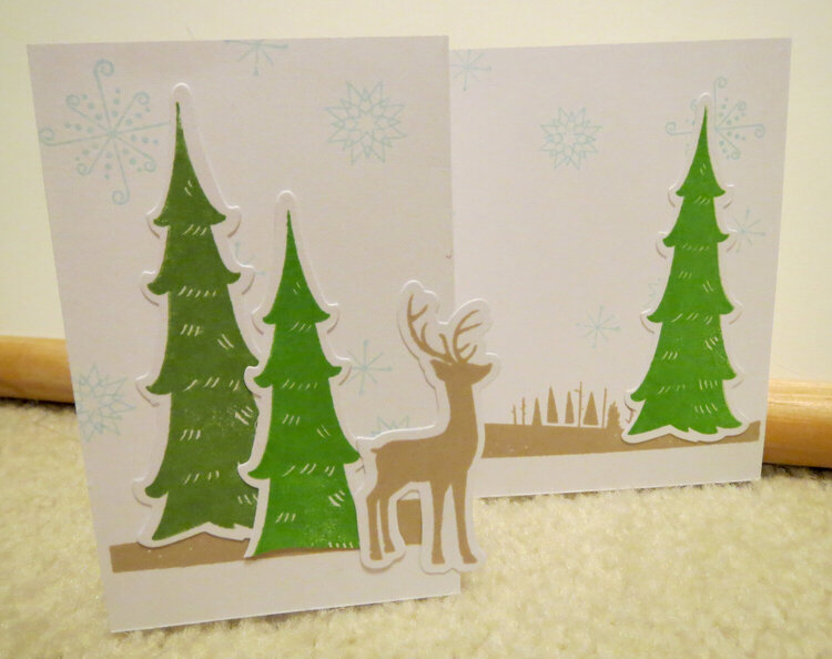 Z-Fold card with Deer