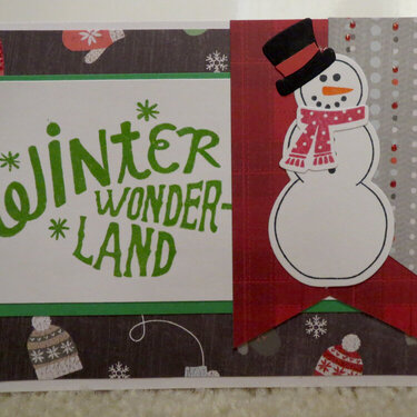 Winter Wonder Land card green 1