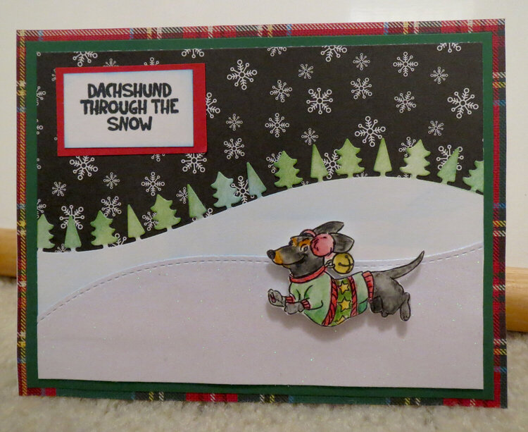 Dachshund (Doxie) Christmas Card 2