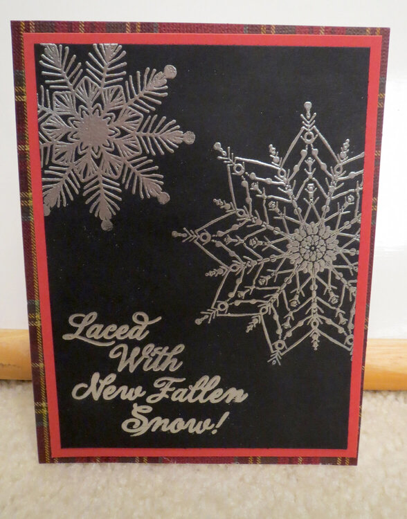 Silver Snowflake Card