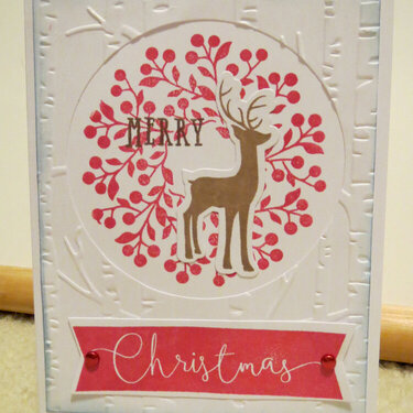 Wreath Deer Card 1