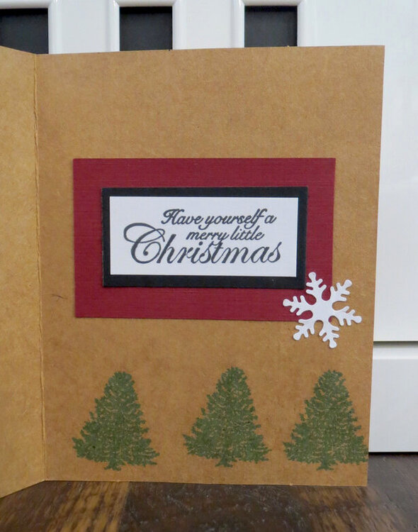 Christmas Card - Gnome - Maroon - inside