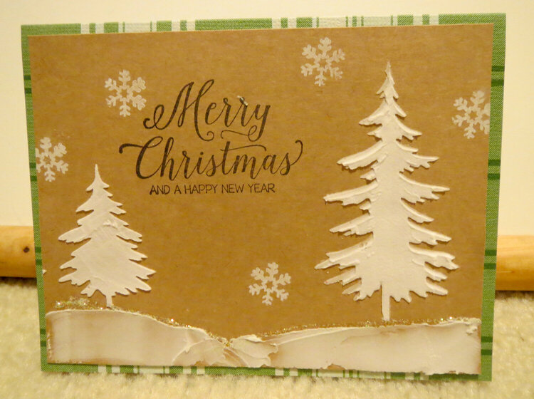 Christmas Card with Stencil 3