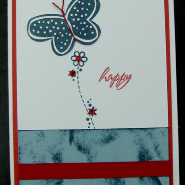 Close To My Heart Butterfly Card