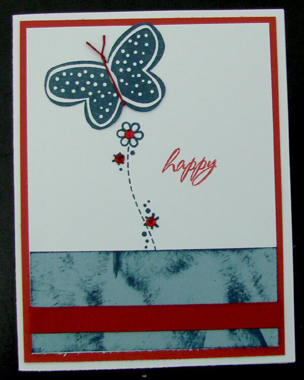 Close To My Heart Butterfly Card