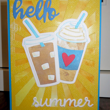 Coffee Cups Summer Card