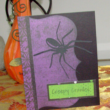Creeopy Crawlies Halloween Card