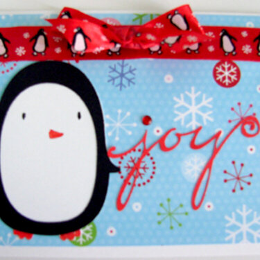 Penguind Joy Christmas 2008 Card