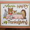 Critters feasting Thanksgiving card 2