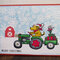 Farm Tractor Christmas card 2