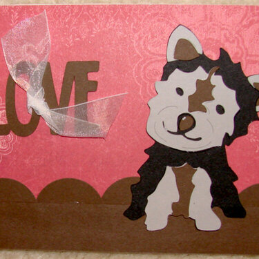 Dog card for Operation Write Home