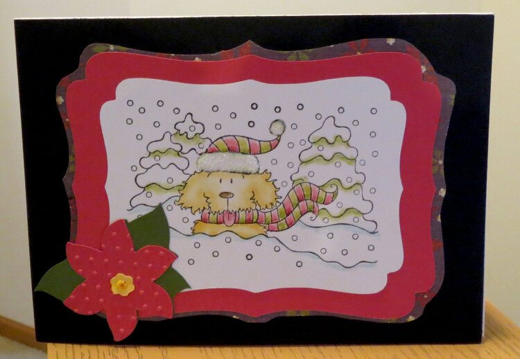 Dog Christmas card 3