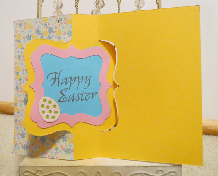 Easter Yellow Flip card 3 inside