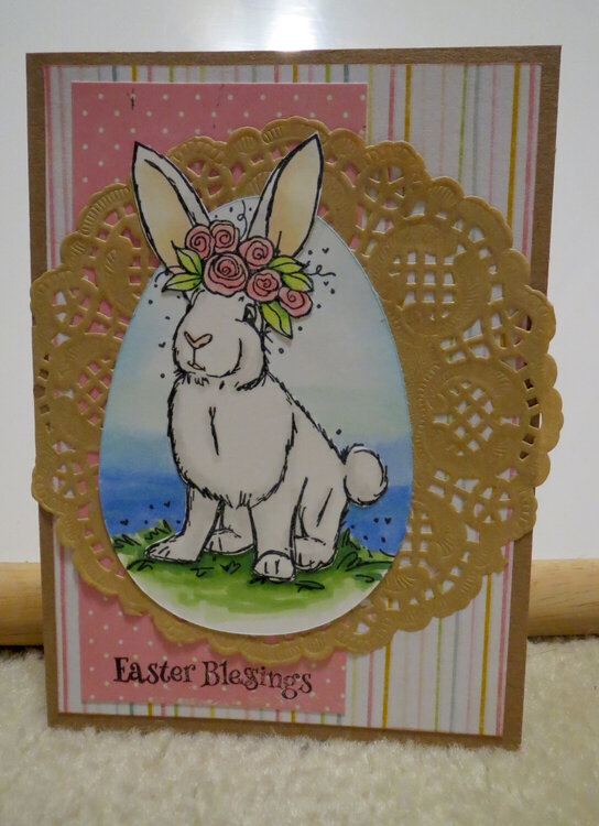 Bunny Easter card 1