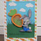 Easter Shaker card with bunny 3