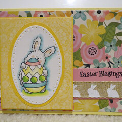 Easter Bunny with Egg card 1