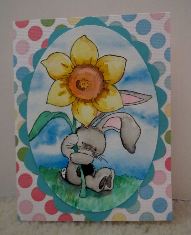 Easter card with Polka-dots 1