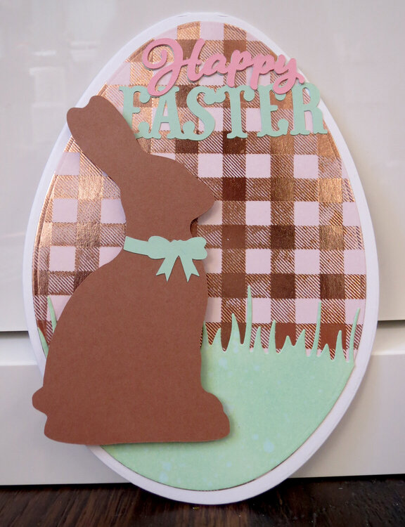 Chocolate Easter Bunny Card 1