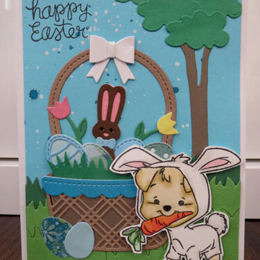 Easter Basket boy card