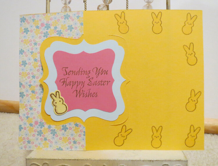 Easter Yellow Flip card 2 inside
