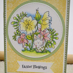 Easter card with flowers 1