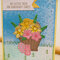 Flower basket Easter card 1