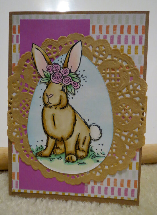 Bunny Easter card 3