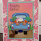 Pink - truck easter cards