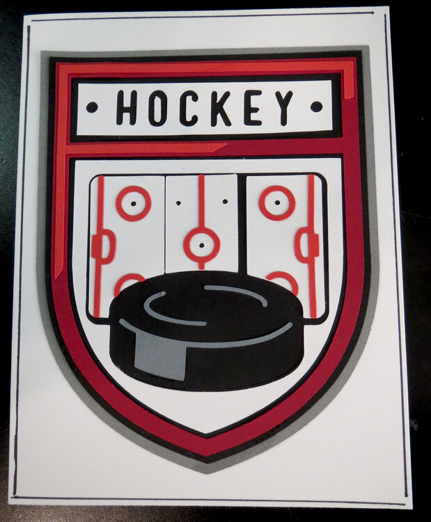 Hockey Birthday card for Brother in Law