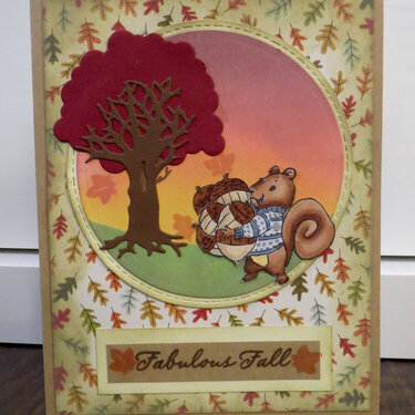 Little Squirrel Fall Card 3
