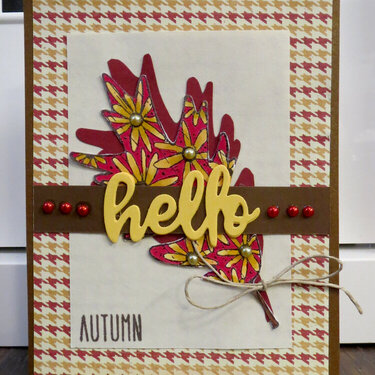 Autumn Hello Card 1
