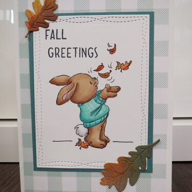 Fall Bunny Card 1
