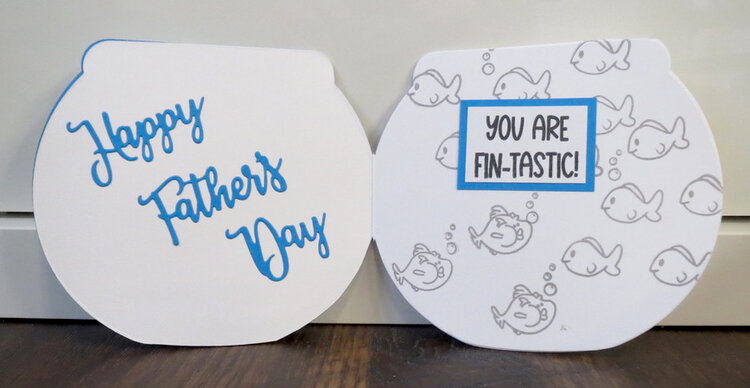 Father&#039;s Day Fishbowl Card 2 - inside
