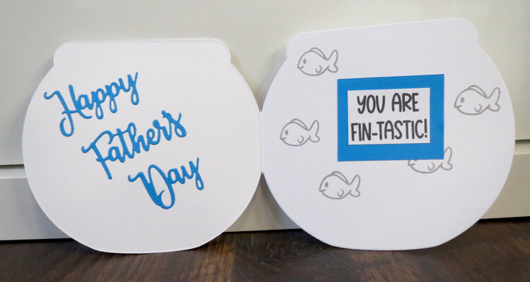 Father&#039;s Day Fishbowl Card 1 - inside