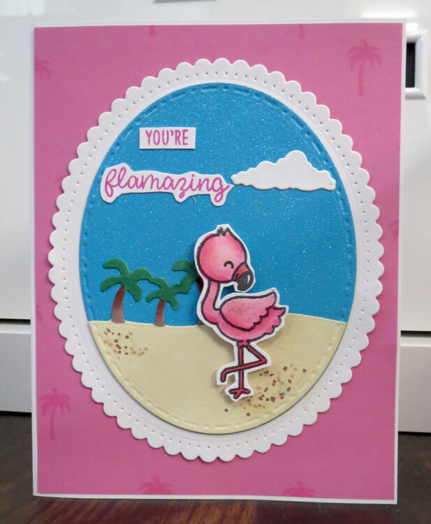 Fabulous Flamingo Card 3