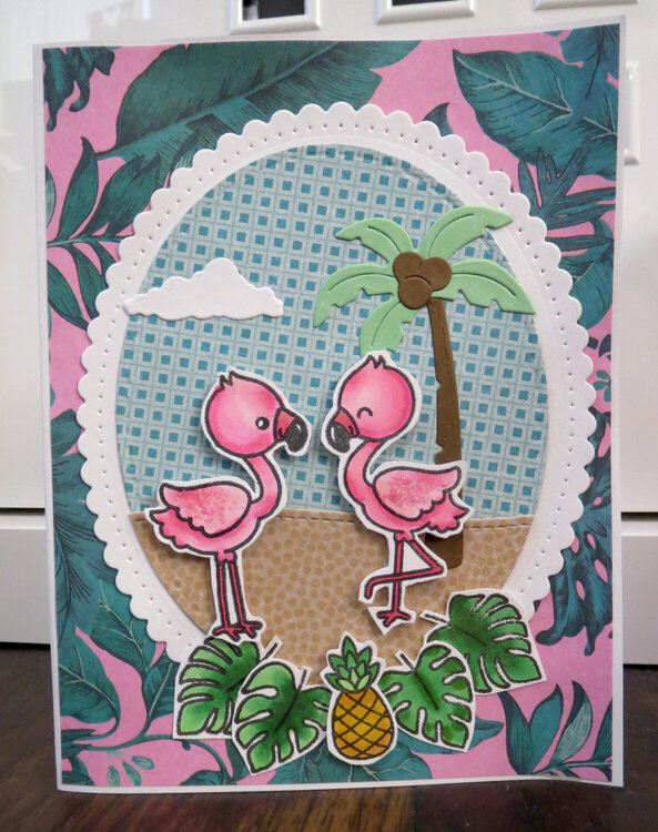 Fabulous Flamingo Card 4
