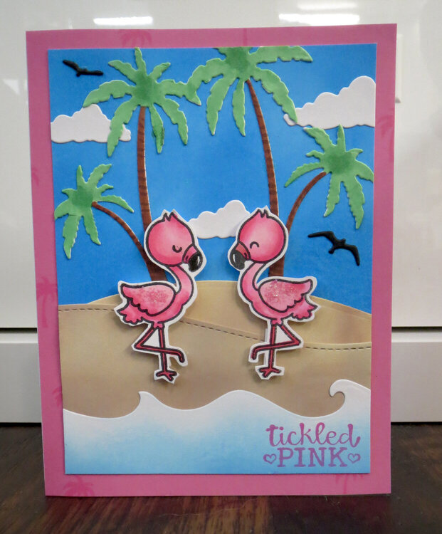 Flamingo Island card